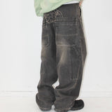 皇冠徽標牛仔褲