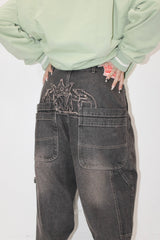 皇冠徽標牛仔褲