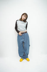 皇冠徽標牛仔褲