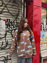 Star Logo Reversible Zip Hoodie