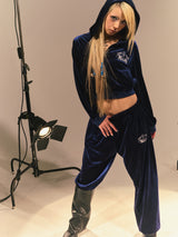 Tiara Logo Velor Pants 【9090girl】