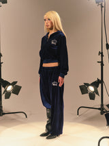 Tiara Logo Velor Pants 【9090girl】