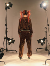 Tiara Logo Velor Pants 【9090girl】