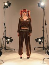 Tiara Logo Velor Hoodie 【9090girl】