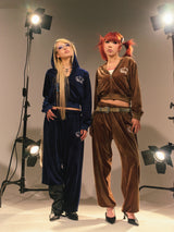 Tiara Logo Velor Hoodie 【9090girl】