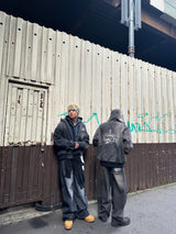 國王徽標slub牛仔布郵編