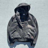 國王徽標slub牛仔布郵編