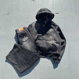 國王徽標slub牛仔布郵編