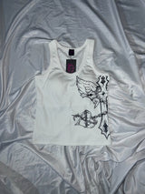 Cross logo cup camisole