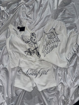 Cross logo cup camisole