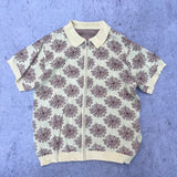 spider zip knit polo