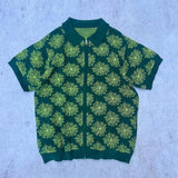 spider zip knit polo