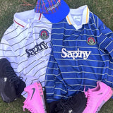 긴 소매 축구 저지