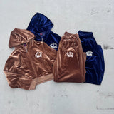 Tiara Logo Velor Pants 【9090girl】