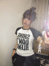 Ninety Girl Gothic Raglan Tee
