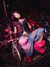 Ninety Girl Logo Buggy Jorts