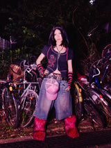 Ninety Girl Logo Buggy Jorts