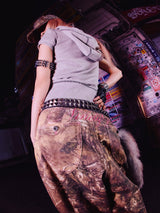 Ninety Girl Logo Buggy 牛仔裤