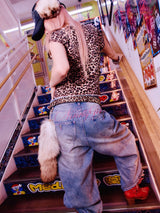 Ninety Girl Logo Buggy 牛仔裤