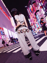 90 Logo Girl Straight Sweat Pants