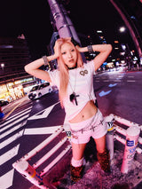 90 Logo Girl Cropped Tee