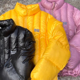 Vertical Fake Down Jacket