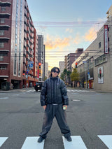 Vertical Fake Down Jacket