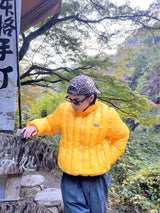 Vertical Fake Down Jacket