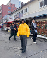 Vertical Fake Down Jacket