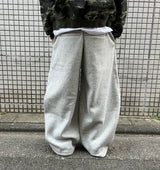 Volume baggy sweat pants