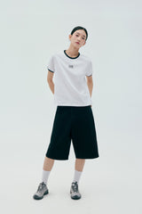 (Women) CGP Small Square Logo Ringer Short Sleeve T-Shirt CBEUWTS017