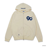 9090×tamagotchi 9090徽標拉鍊連帽衫