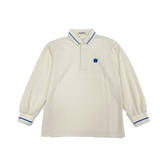 Writing Flower Patch Long Polo Shirt