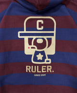 Boxy ruler assorted zip hoodie