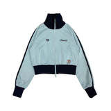 키스 스탠드 칼라 트랙 재킷