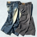 Genzai鏈寬鬆牛仔褲