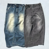 Genzai鏈寬鬆牛仔褲