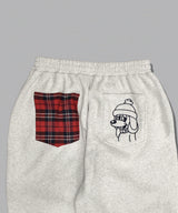 CMT ruler check sweat pants