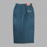 Double Denim Cargo Pants