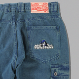 Double Denim Cargo Pants