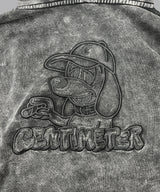 CMT ruler pigment zip hoodie
