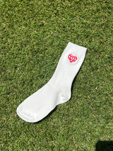 heart patch socks