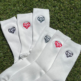 heart patch socks