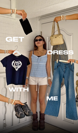 STUDS FLARE DENIM
