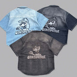 CMT RULER WASHED DENIM SHIRT