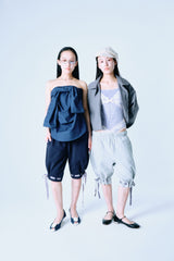 2-Way Ribbon Half Pants