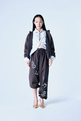 Lace twins logo sweat pants