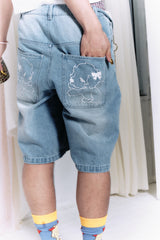 twin puppies buggy jorts