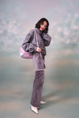 Velvet Layered Skirt Pants