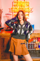 MSB Argyle針織開衫